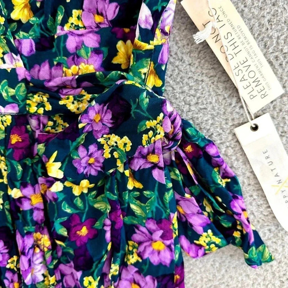 Happy x Nature Dress Women XS Mini Wrap Kate Hudson Environment Friendly Recycle - Picture 8 of 16